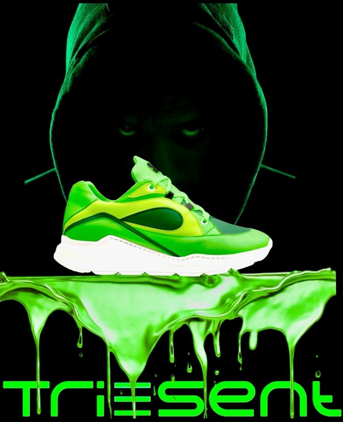 Triesent I Lime Green Low Tops