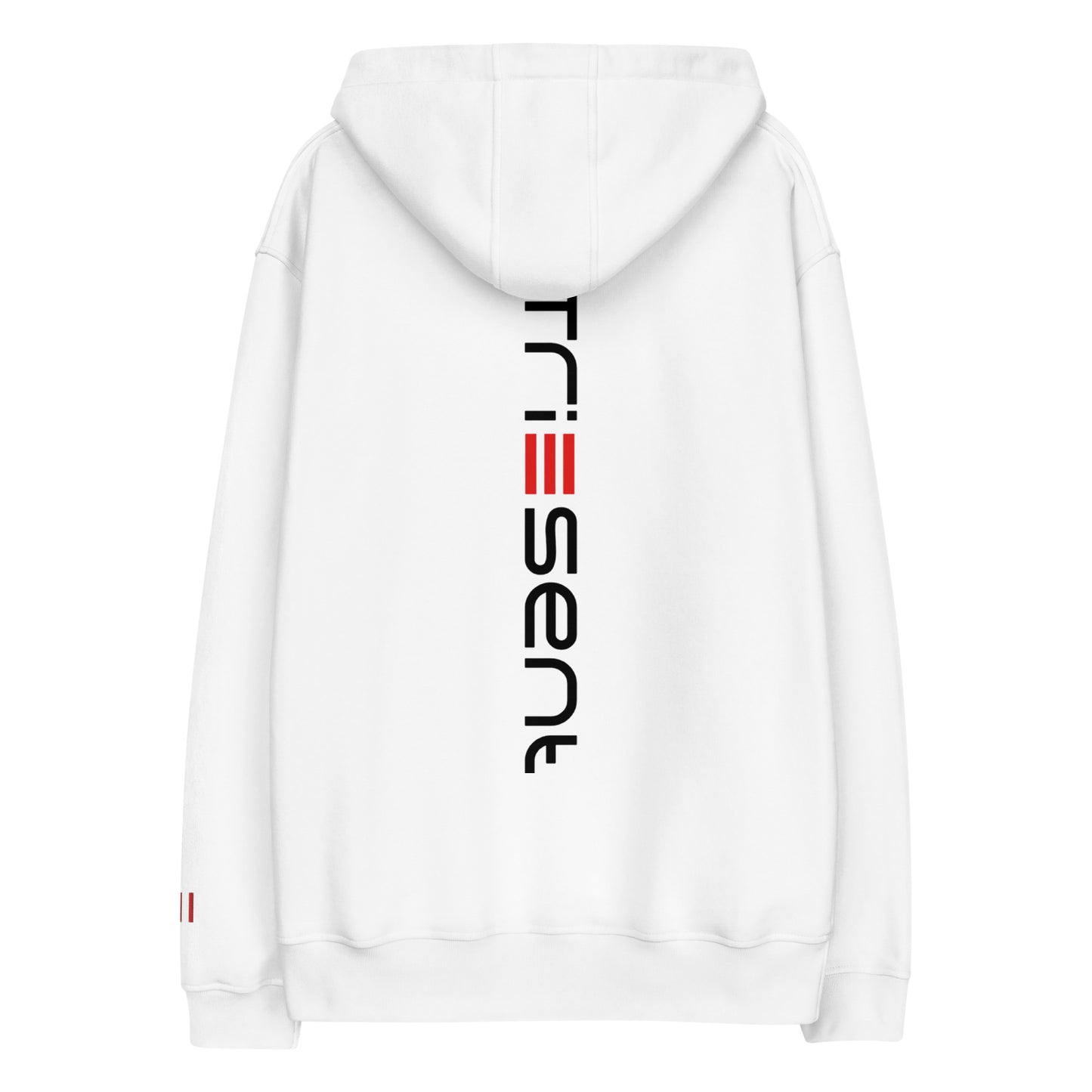 The Triesent White Long Sleeve Hoodie—crafted from 100% cotton, offers a sleek fit perfect for layering. Lightweight, durable, and stylish, it’s the ultimate streetwear essential for everyday wear.