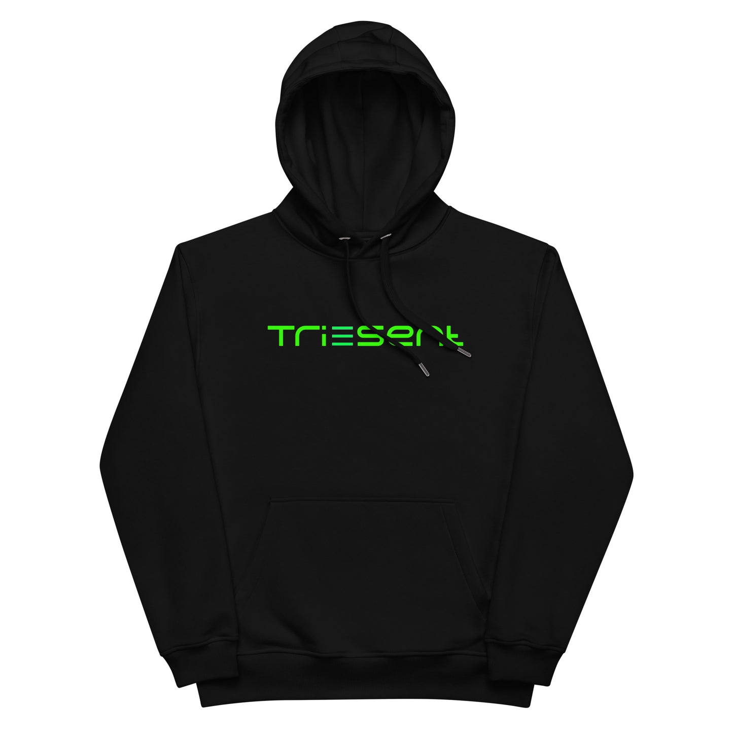 Triesent Black and Green Premium Hoodie