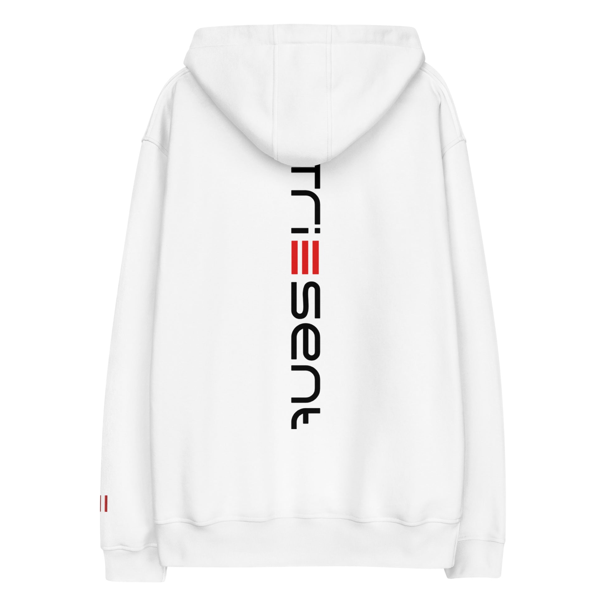 The Triesent White Long Sleeve Hoodie—crafted from 100% cotton, offers a sleek fit perfect for layering. Lightweight, durable, and stylish, it’s the ultimate streetwear essential for everyday wear.