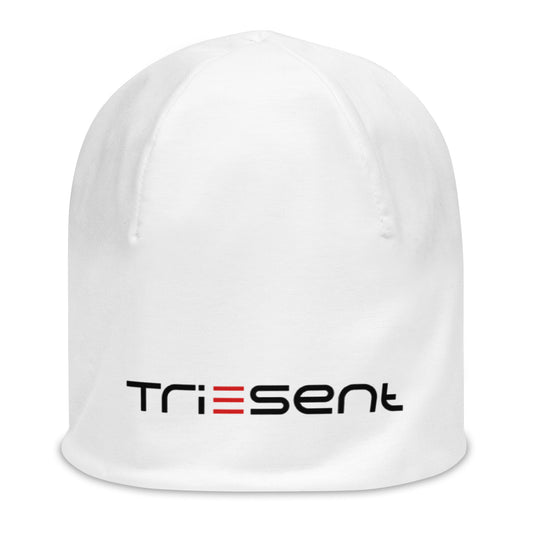 TriEsent White Beanie