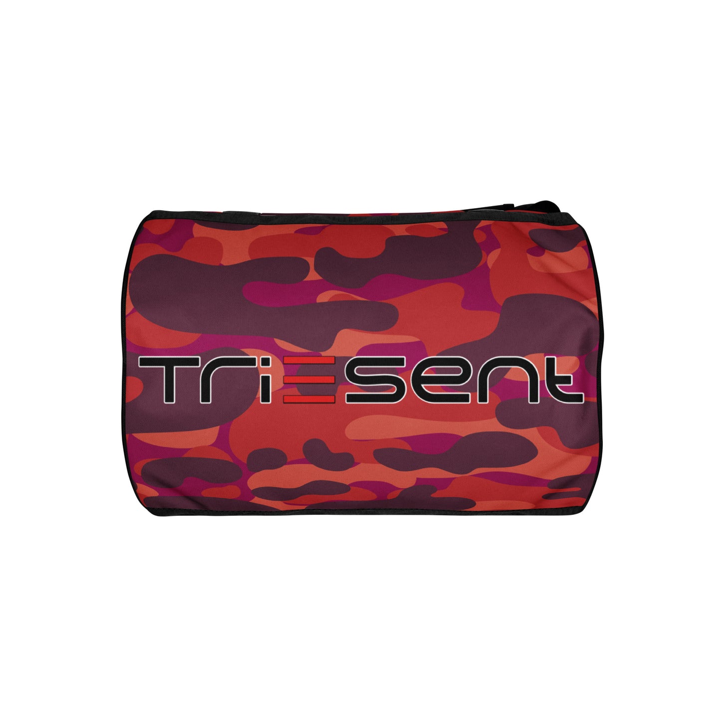Unlock Your Confidence with the TriEsent All-Over Print Gym Bag (Fatigue, Pink, Purple, Orange)