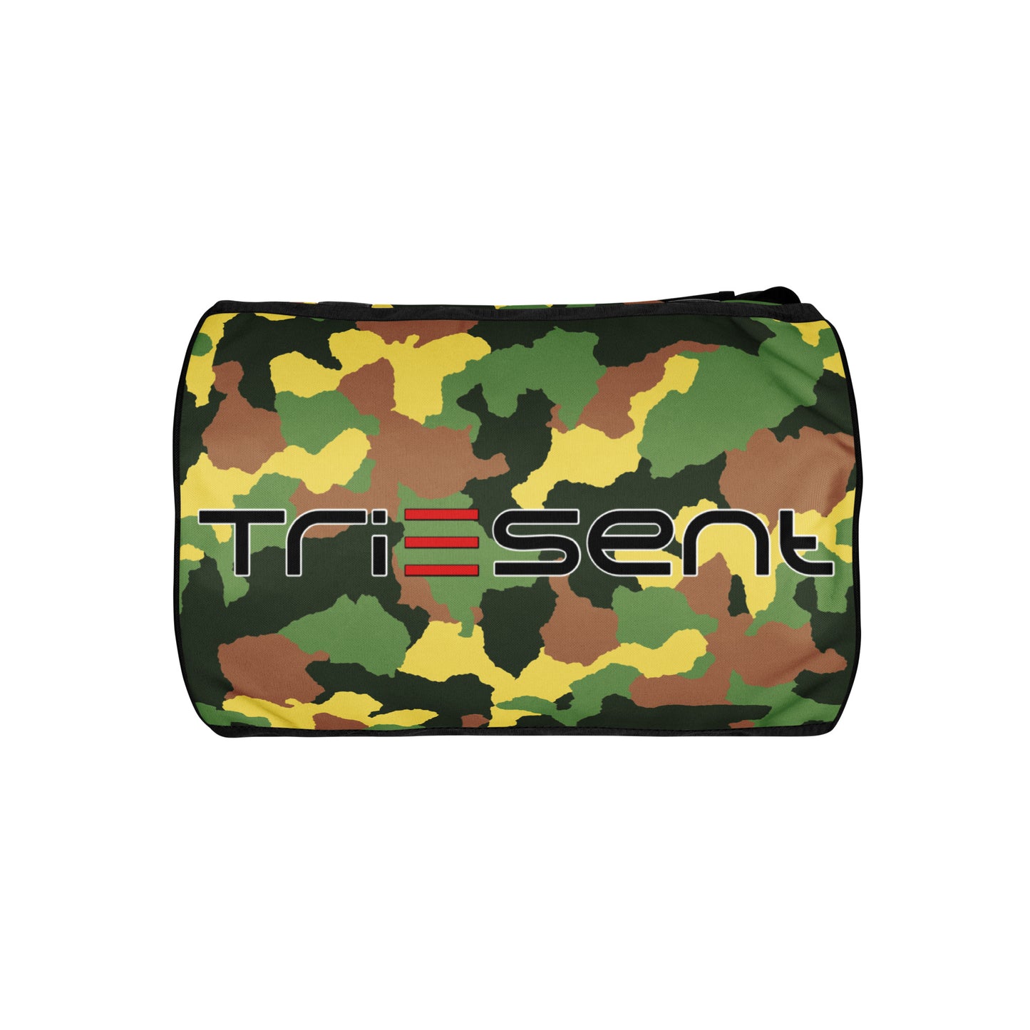 TriEsent All-Over Print Gym Bag (Brown, Green, Black, Yellow)
